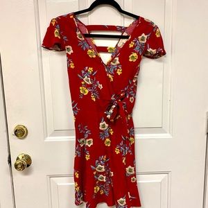 Band of Gypsies B.O.G Red Floral Dress
